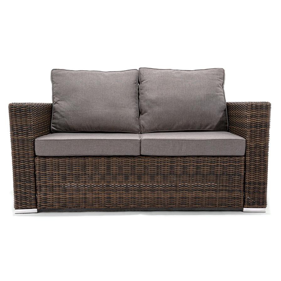 Agartha 2-Seater Rattan Sofa W/Cushions Generic (146 x 80 x 90 cm)