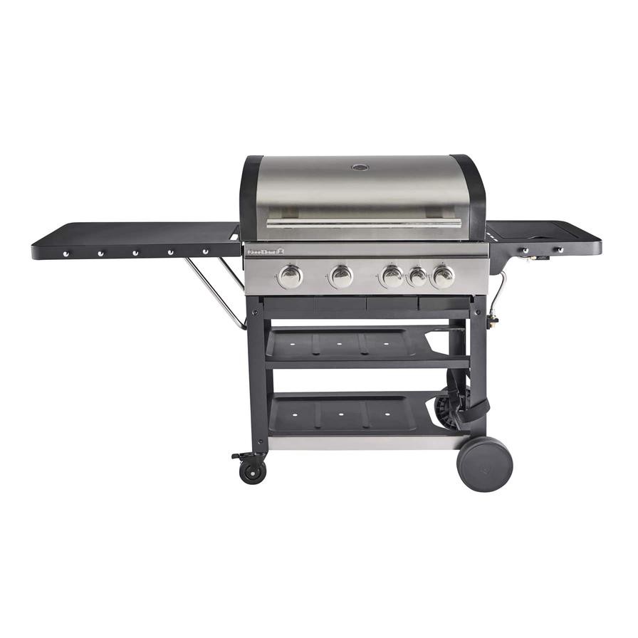 GoodHome Owsley 4-Burner Gas BBQ W/1 Side Burner