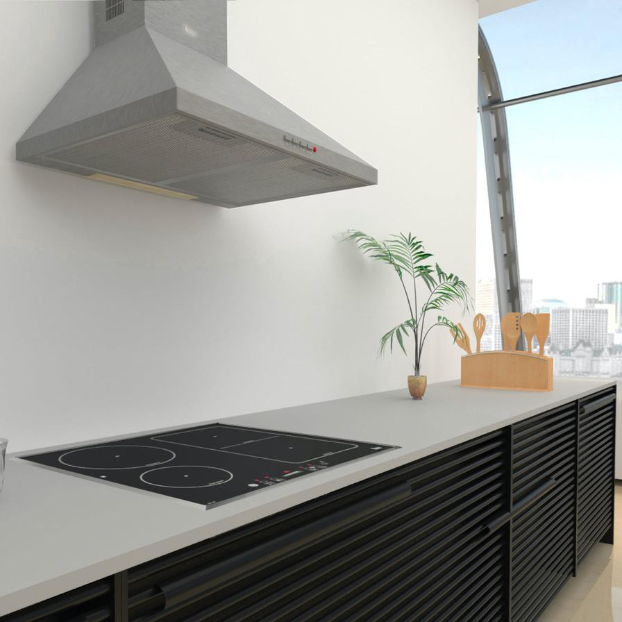 Teka Wall Mounted Chimney Hood, DBB 60 (74.9-104.9 x 60 x 48 cm)