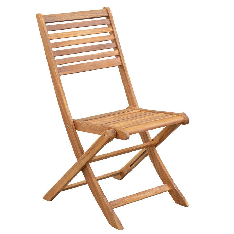 Kingston Acacia Wood Folding Chair Generic (61.5 x 47 x 90 cm, 2 Pc.)