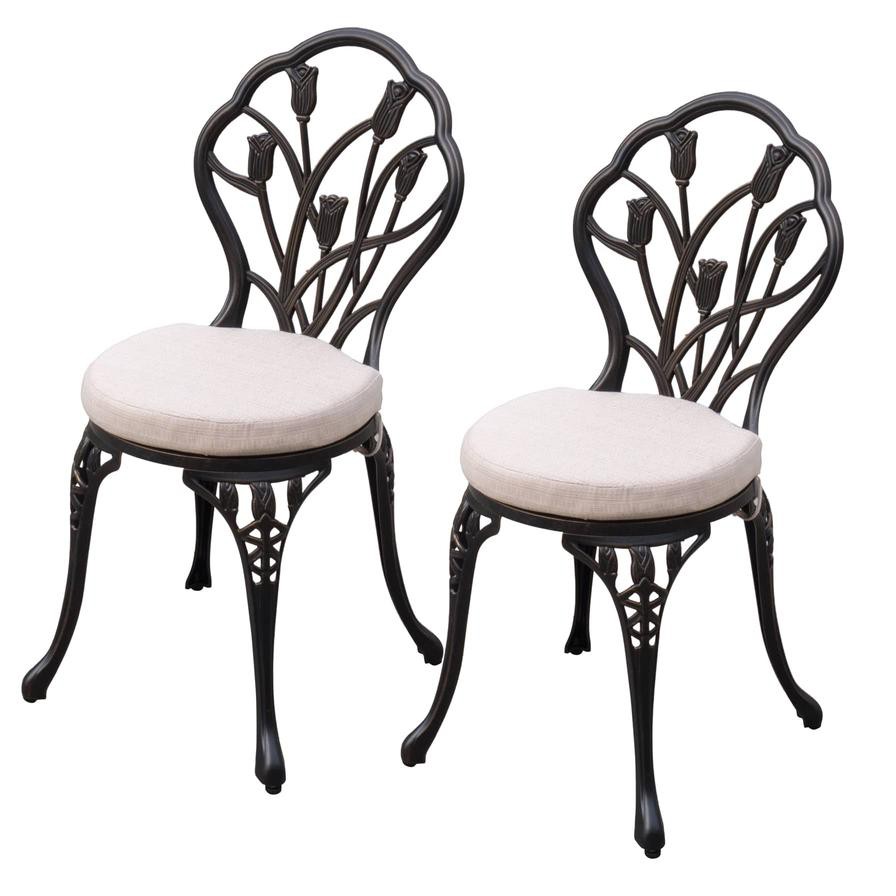 Milano Cast Aluminum Bistro Chair Set Generic (52 x 45 x 22 cm, 2 Pc.)