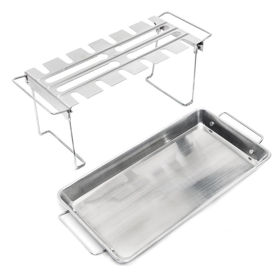 Broil King Stainless Steel Wing Rack W/Pan