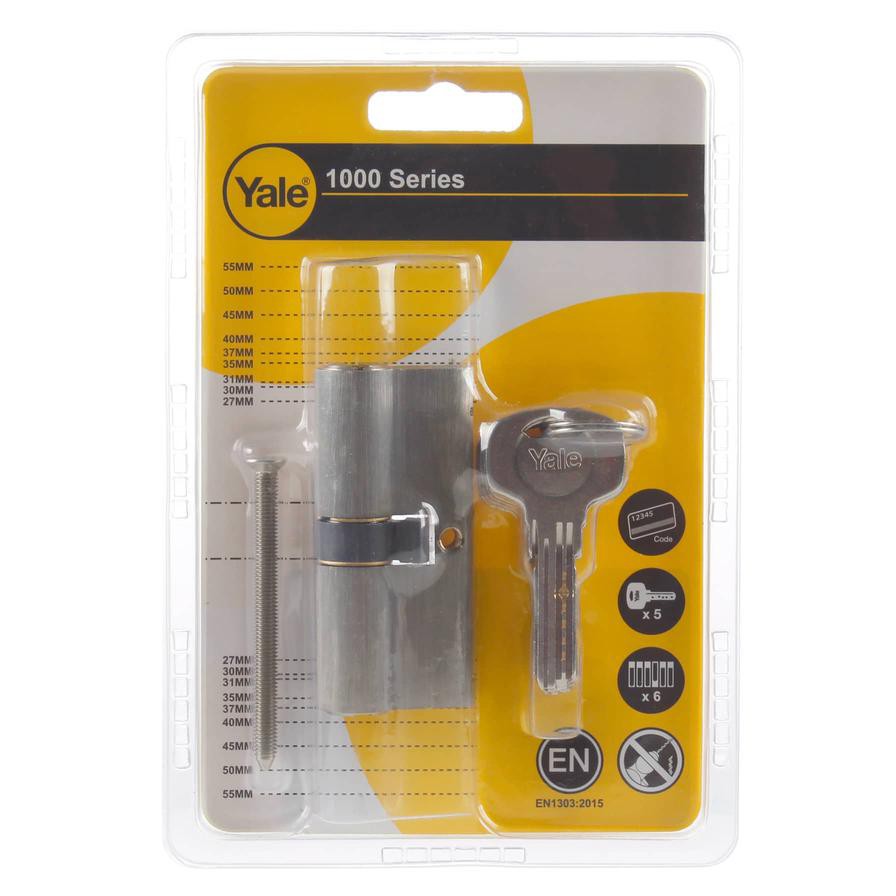 Yale XV 3535 Double Cylinder Lock (Satin, 70 mm)