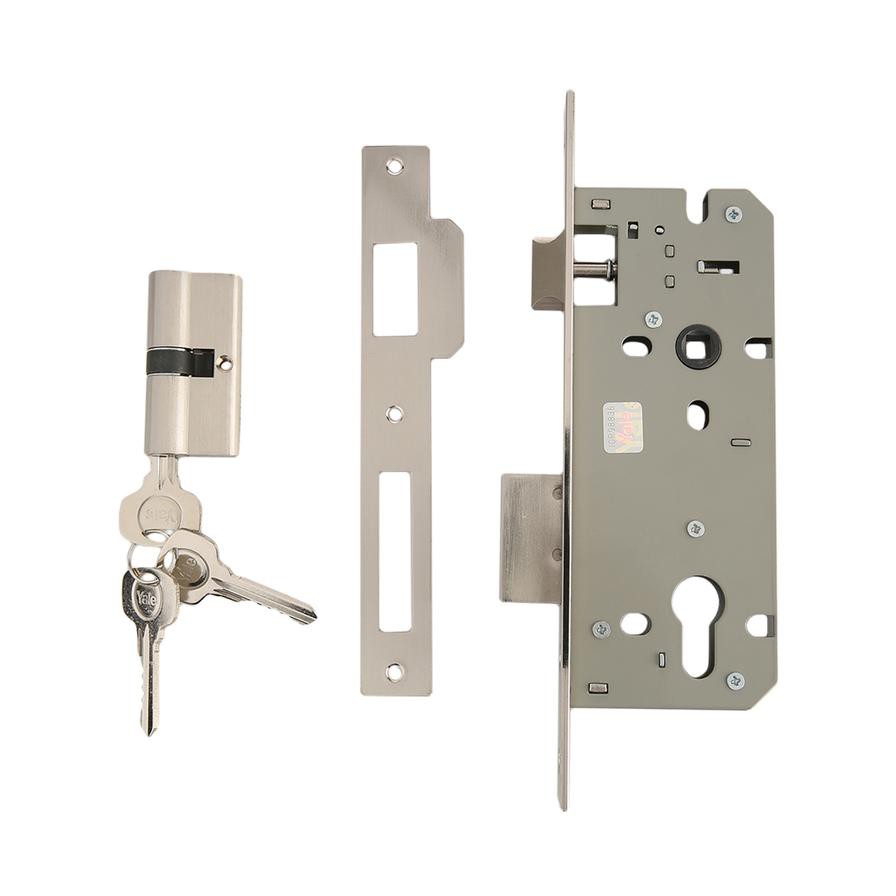 Yale Cylinder Lock Set (Silver)