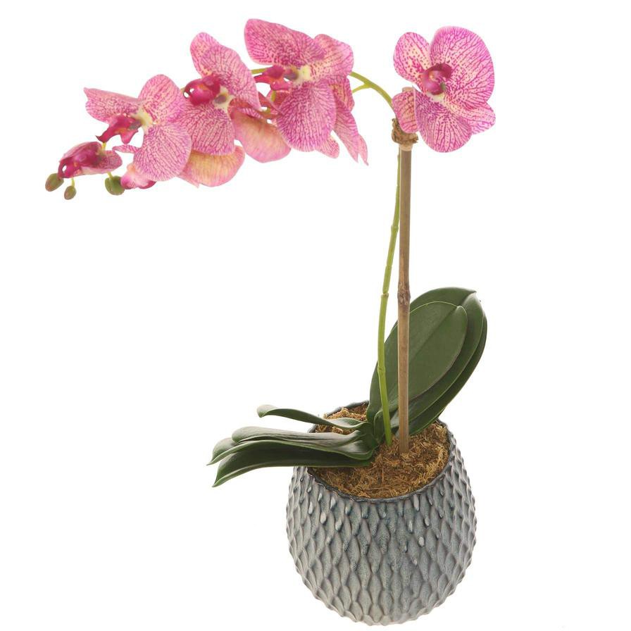 Artificial Orchid Plant (60 cm, Light Purple)