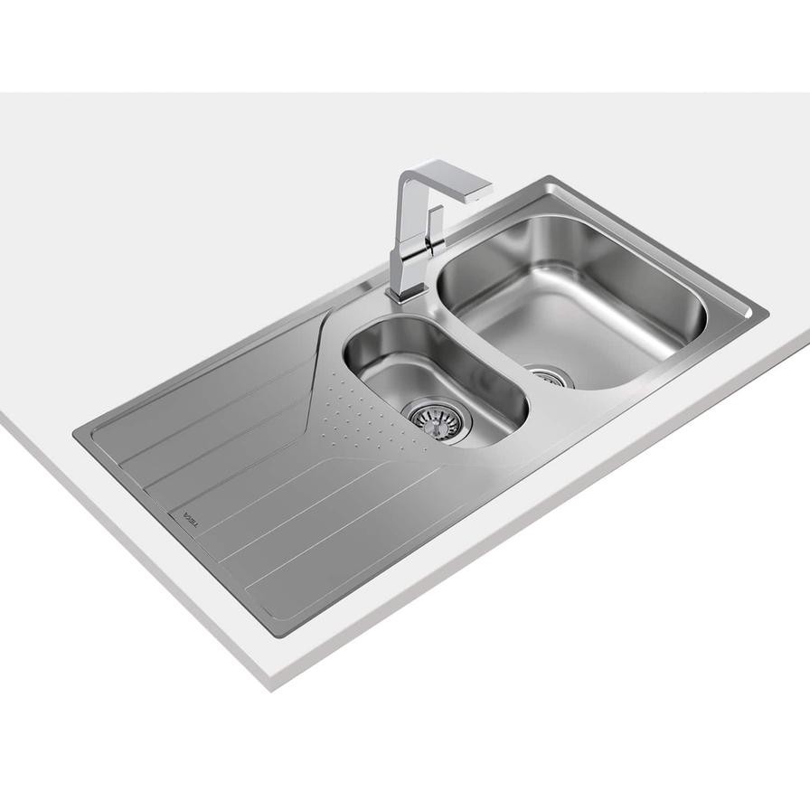 Teka Universe Stainless Steel Inset Reversible Sink (50 x 16 x 100 cm)