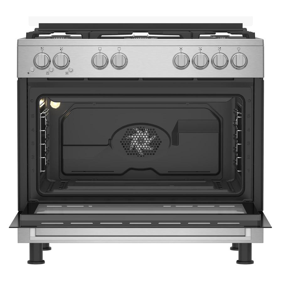 Beko Freestanding 5-Burner Gas Cooker, GGR 15125 FX NS (90 x 90 x 60 cm)