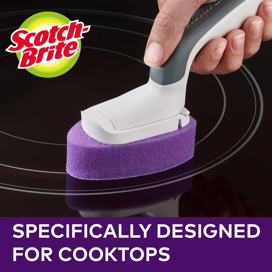 3M Scotch Brite Glass Cooktop Wand W/Refills Pack (3 Pc.)