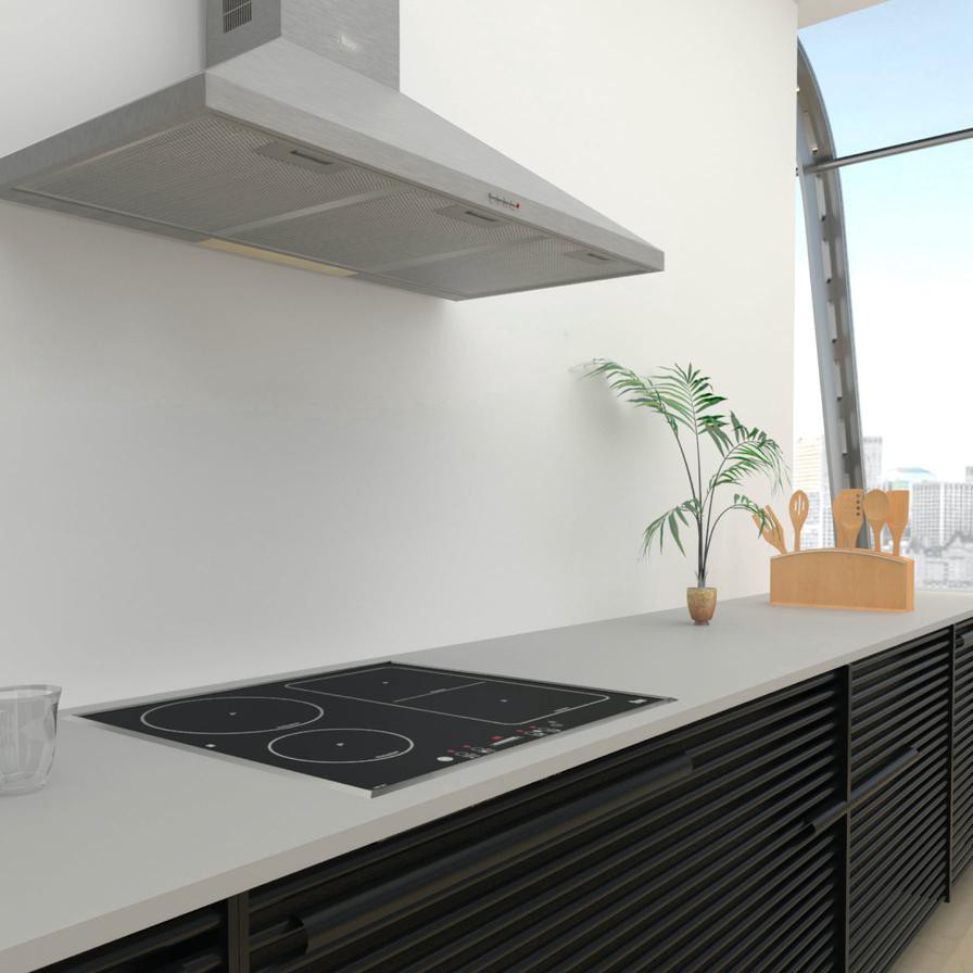 Teka Wall Mounted Chimney Hood, DBB 90 (74.9-104.9 x 90 x 48 cm)