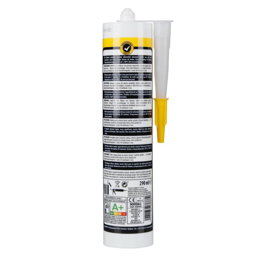 Soudal Natural Stone Silicone Adhesive (290 ml)