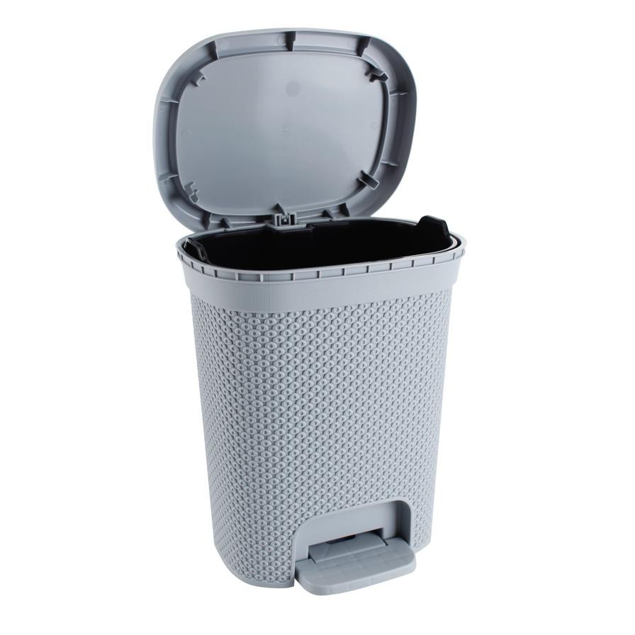 Hobby Life Plastic Diamond Pedal Dustbin (6.5 L, 19.5 x 25 x 30.5 cm)