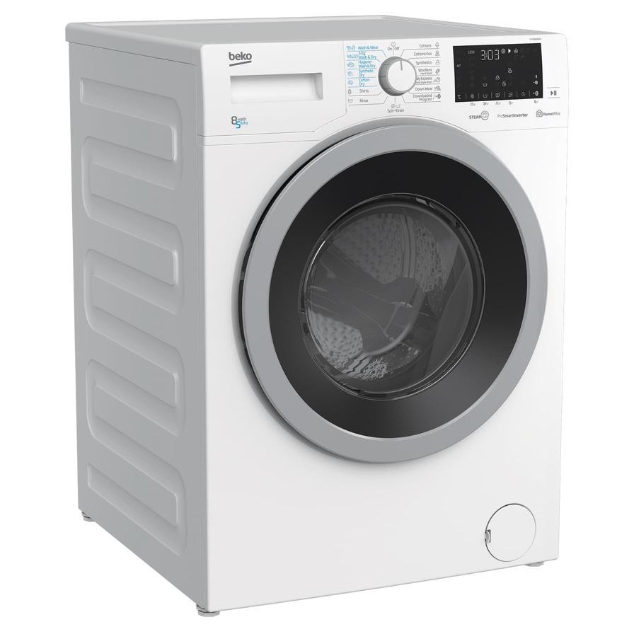 Beko Freestanding Washer Dryer, HTV8636XS (8 kg Wash, 5 kg Dry, 1200 rpm)