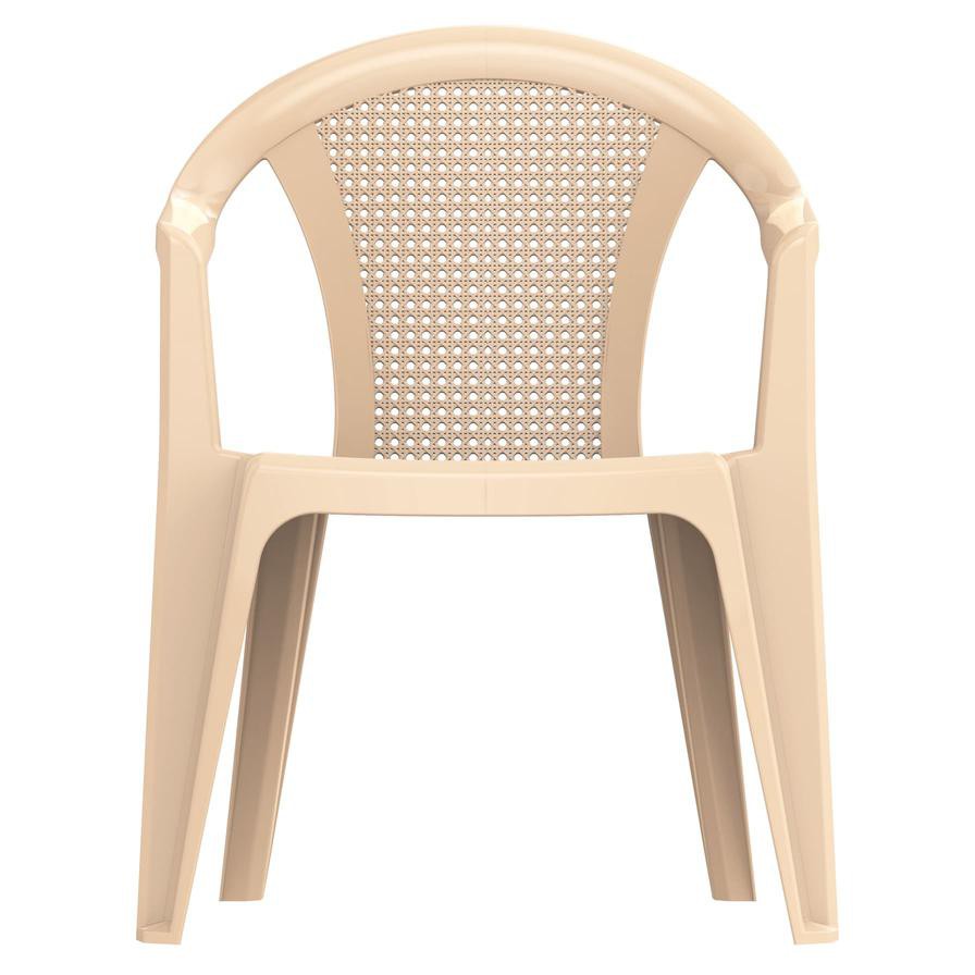 Cosmoplast Plastic Bamboo Armchair (63 x 58 x 81 cm)