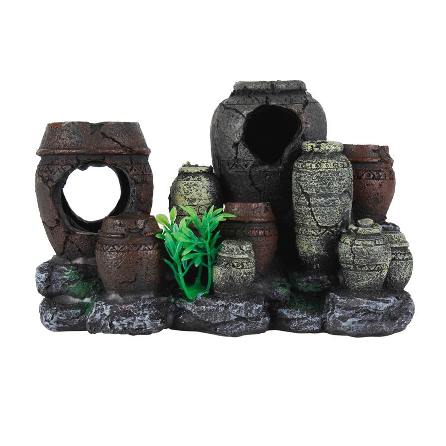 Foshan Artificial Ancient Jars Aquarium Decoration