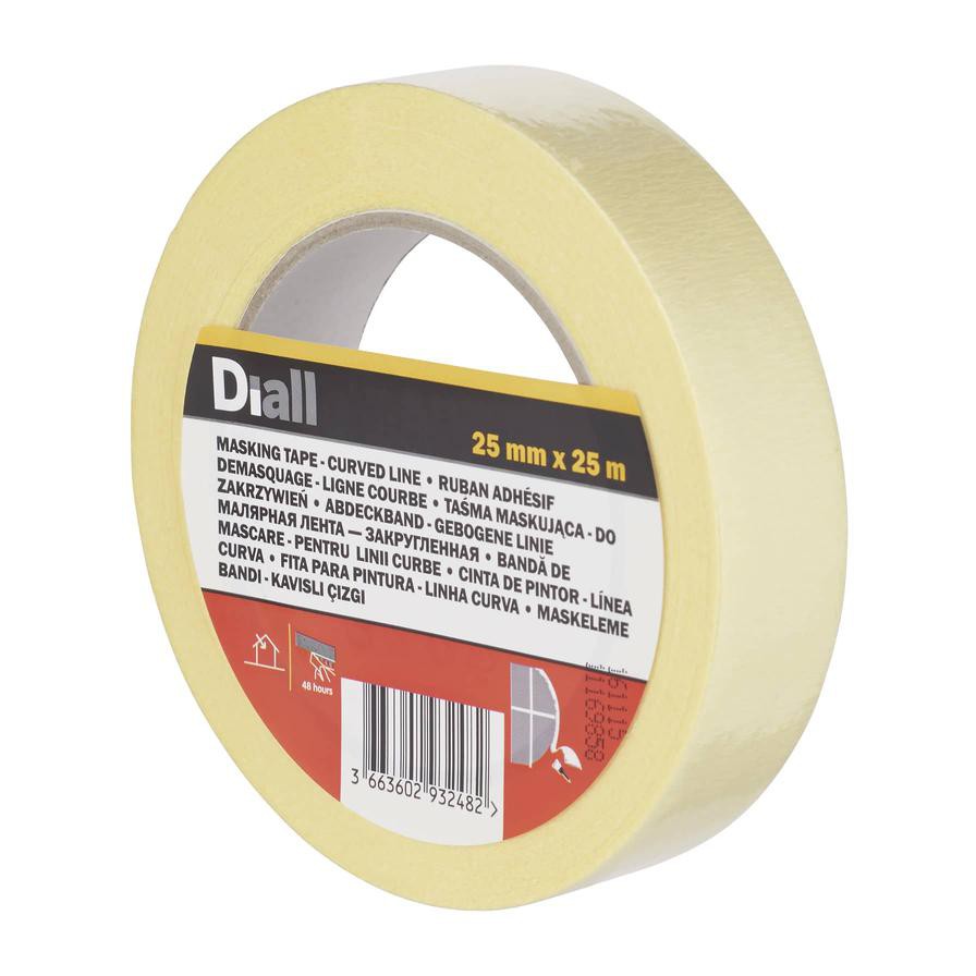 Diall Single-Sided Masking Tape (25 mm x 25 m)