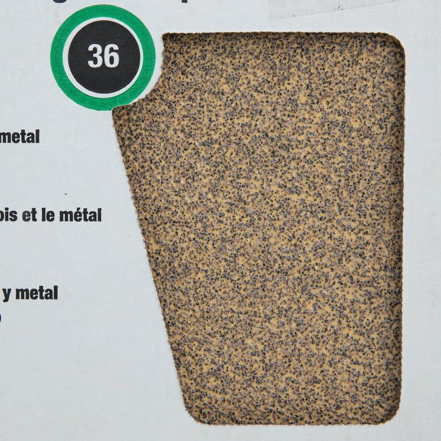 3M All Purpose Sandpaper, 36 Grit (22.8 x 27.9 cm, 25 pcs)