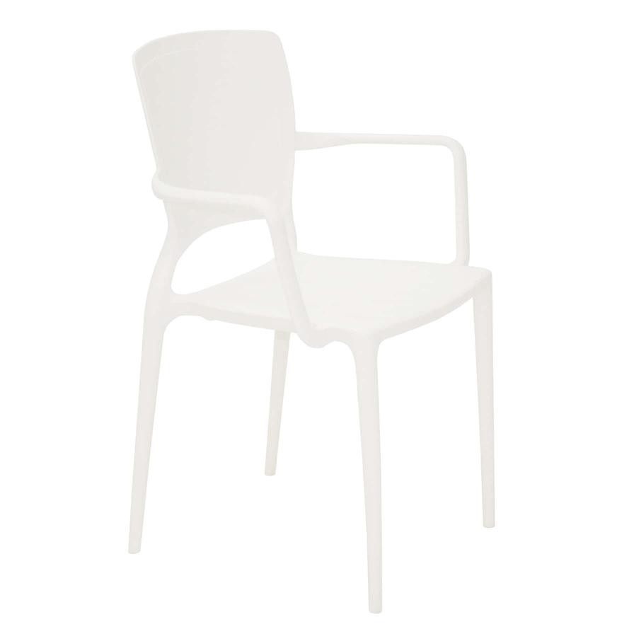 Tramontina Sofia Summa Polypropylene & Fiberglass Closed Backrest Armchair (59 x 84.5 x 50.5 cm)