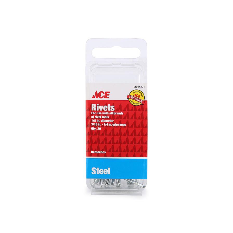 Steel Rivets (3.2 mm, Pack of 20)