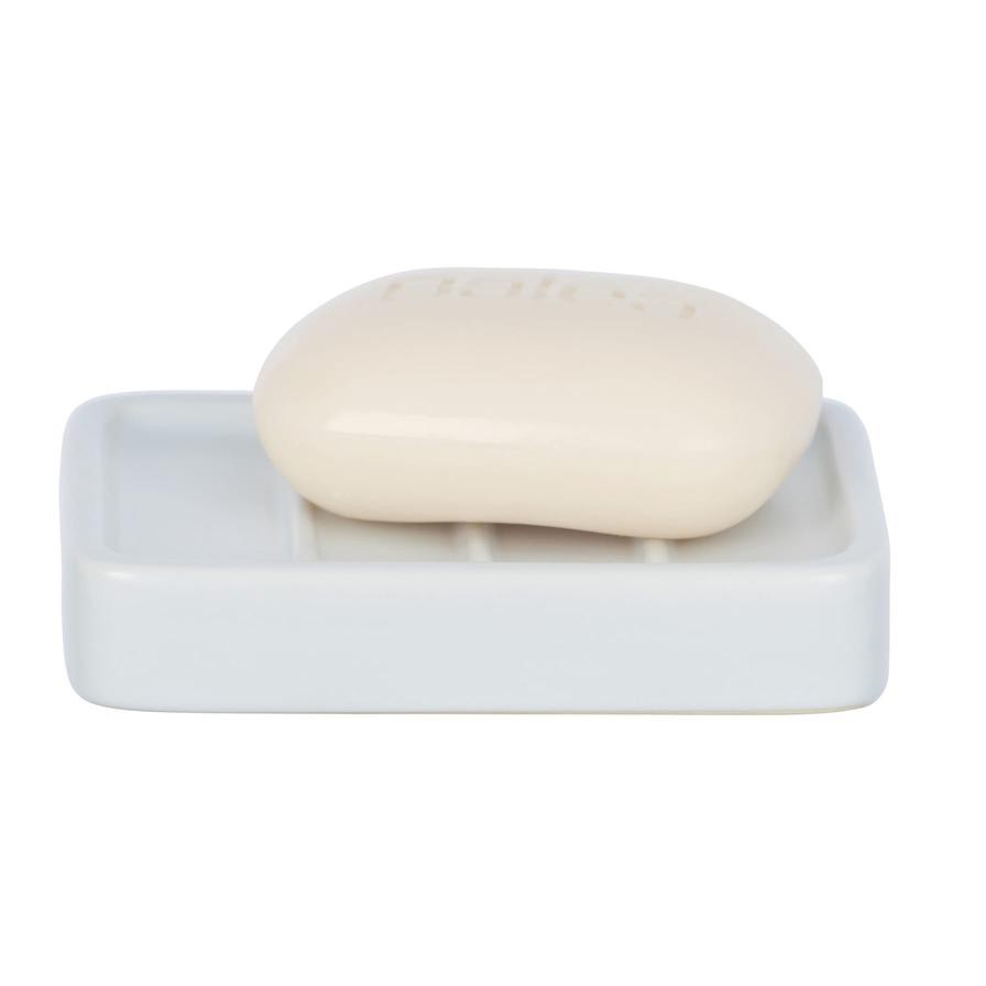 Wenko Hexa Ceramic Soap Dish (13 x 13 x 2.5 cm)