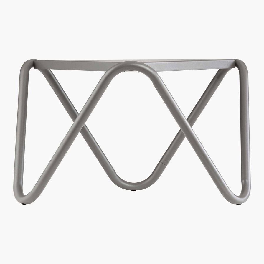 Vogue Steel Low Table Lafuma Mobilier (57 x 32 cm, Titane)