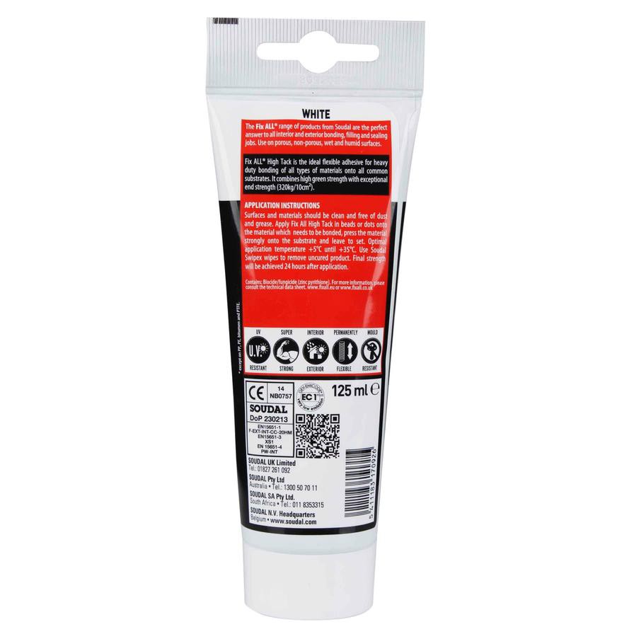 Soudal Fix All High Tack Adhesive (125 ml)