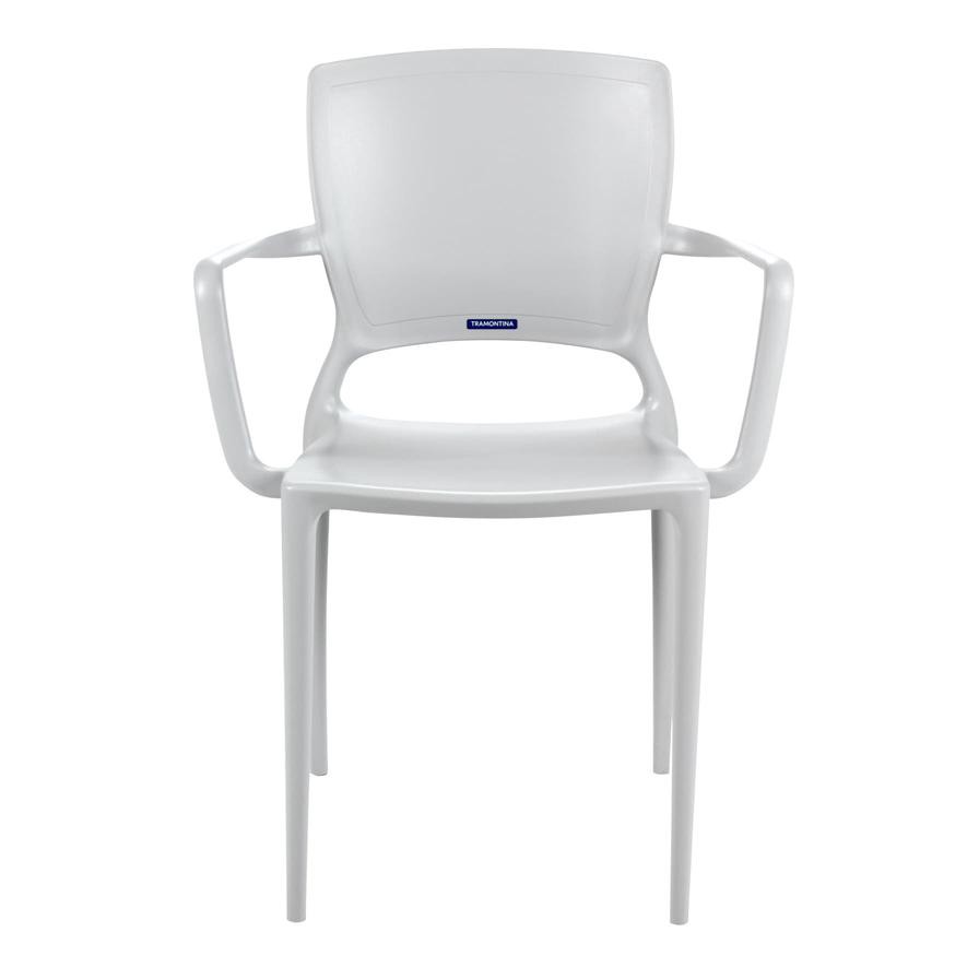 Tramontina Sofia Summa Polypropylene & Fiberglass Closed Backrest Armchair (59 x 84.5 x 50.5 cm)