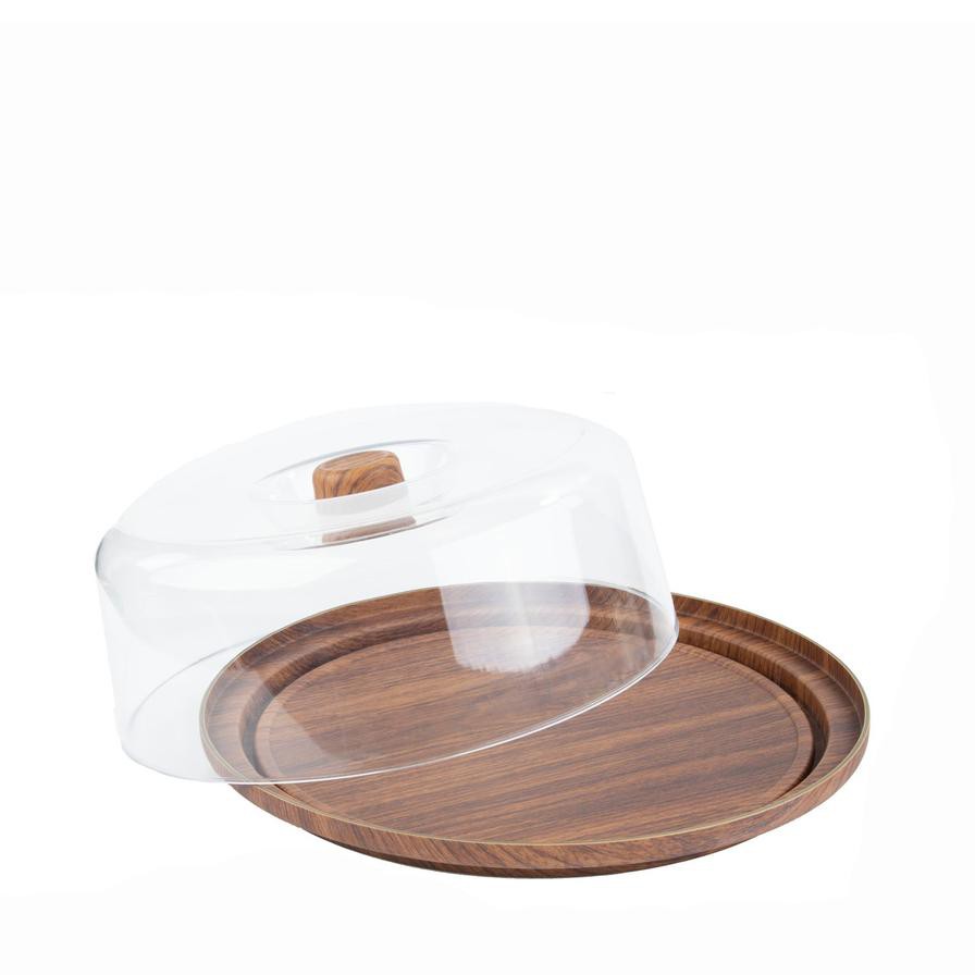 Evelin Cake Serving Tray W/Cover (30.5 x 10.5 cm)