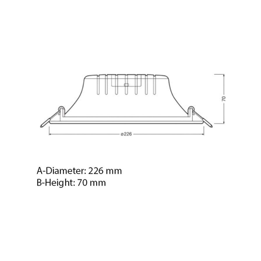 Ledvance LED Value Downlight (16.5 W, 1400 Lumens)