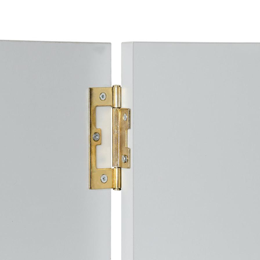 Suki Brass Plated Steel Louvre Door Hinge (6.5 cm)