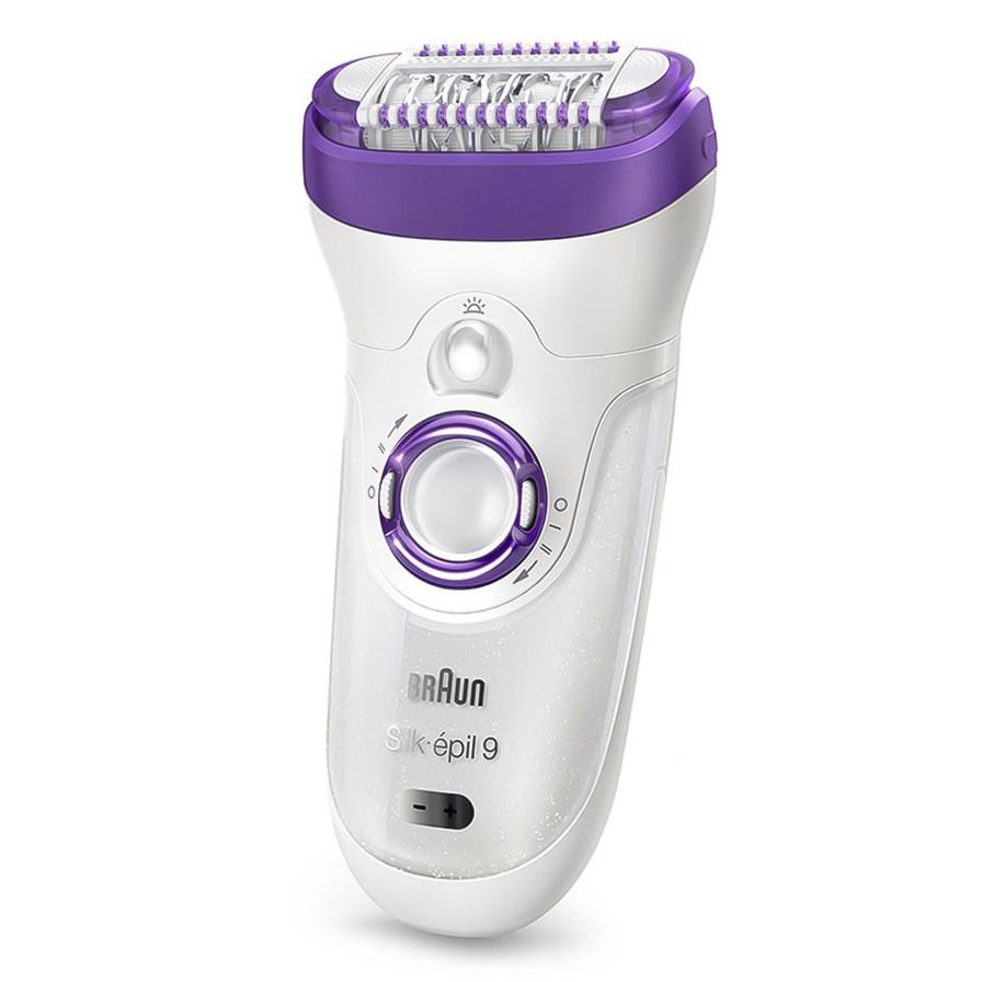 Braun Wet & Dry Epilator + 6 Extra Attachments (7 W, White/Pink)