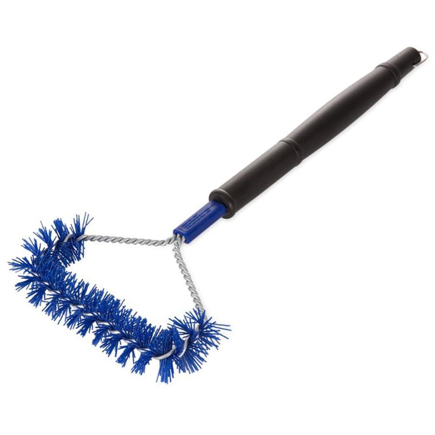 Grillmark Nylon T Handle Grill Brush (Black/Blue)