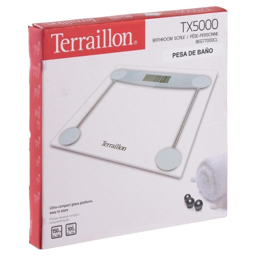 Terraillon Electronic Glass Bathroom Scale, TX5000 (31 x 31 x 2 cm)