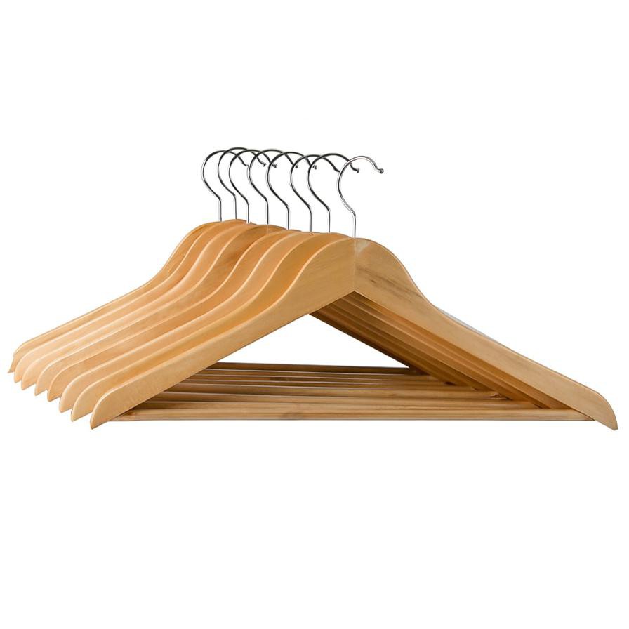 Wenko Beech Coat Hangers (Pack of 8)