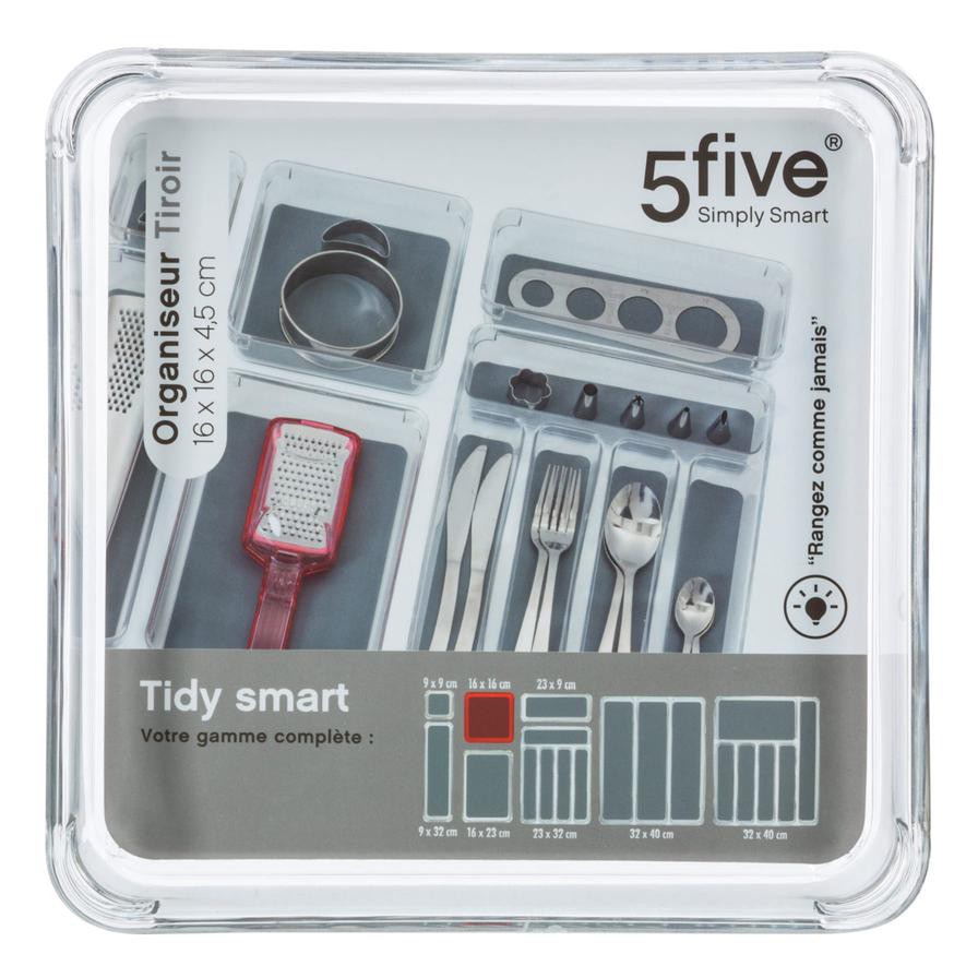 5five Tidy Smart Drawer Organizer (16 x 16 x 4.5 cm)