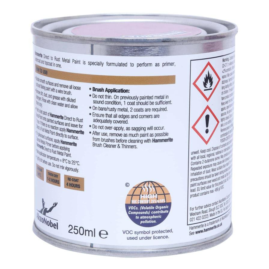 Hammerite Metal Paint (250 ml, Hammered Red)