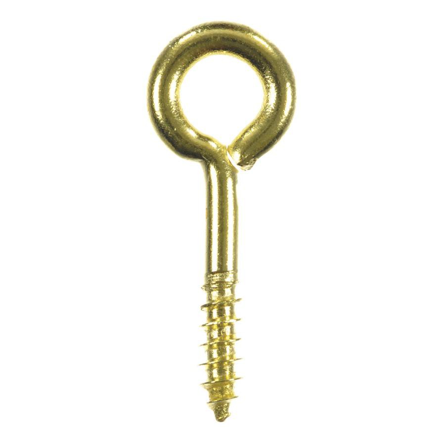 Ace Polished Brass Eye Screws (2.5 cm, 7 Pc.)