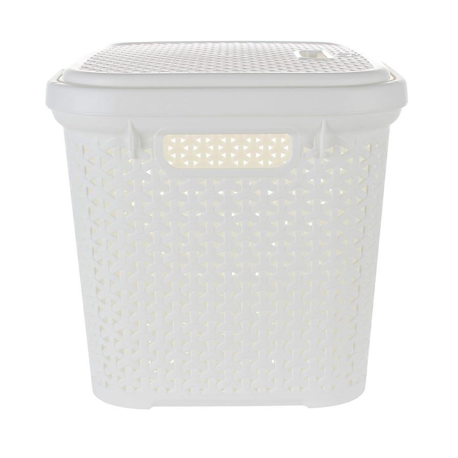 Hobby Life Rattan Design Plastic Storage Box W/ Lid (30 L)