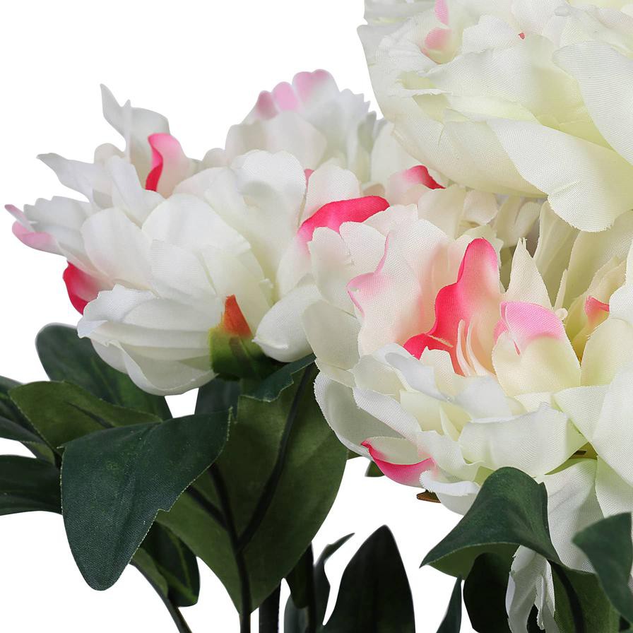 Artificial White Peony Plant