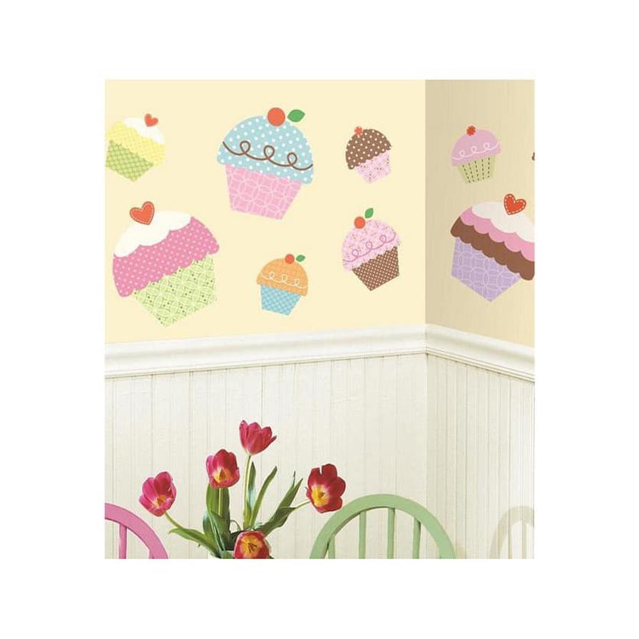 RoomMates Happi Cupcakes Peel & Stick Giant Wall Decals