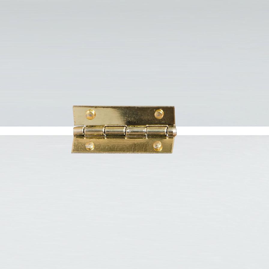 Suki Brass Plated Steel Casket Hinge Pack (1.8 x 3 cm, 4 Pc.)