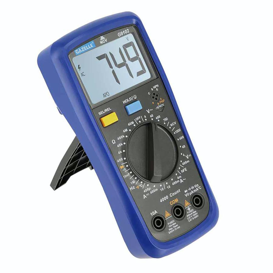 Gazelle Digital Multimeter, G9102 (600 V)