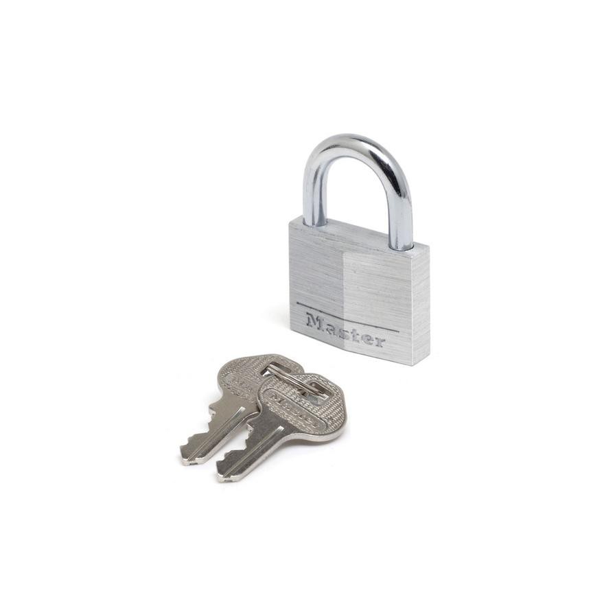 Aluminum Padlock (36 x 50 x 14.5 mm, Silver)