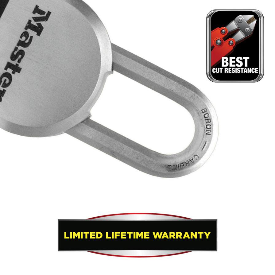 Master Lock Steel Heavy Duty Padlock W/Keys (6.4 x 12 x 3 cm)