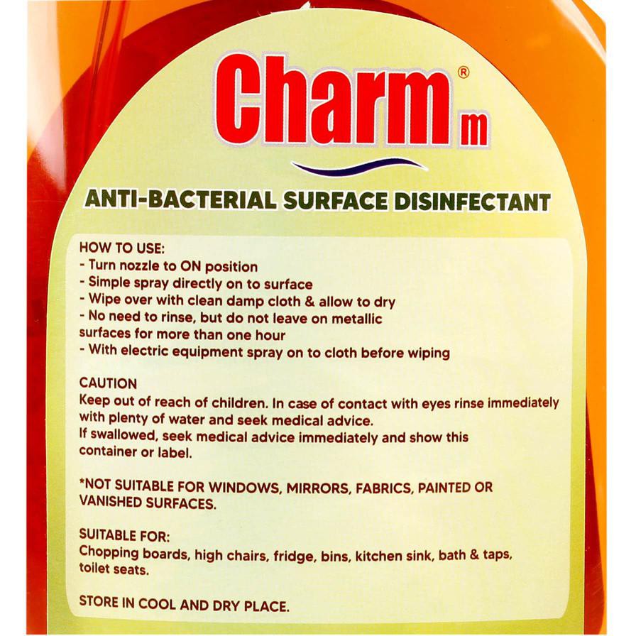 Charmm Antiseptic Surface Cleaner Spray (750 ml)