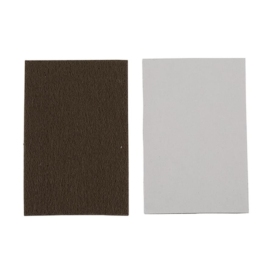 Hettich Synthetic Felt Sheet (90 x 60 mm, Brown, 2 Pieces)