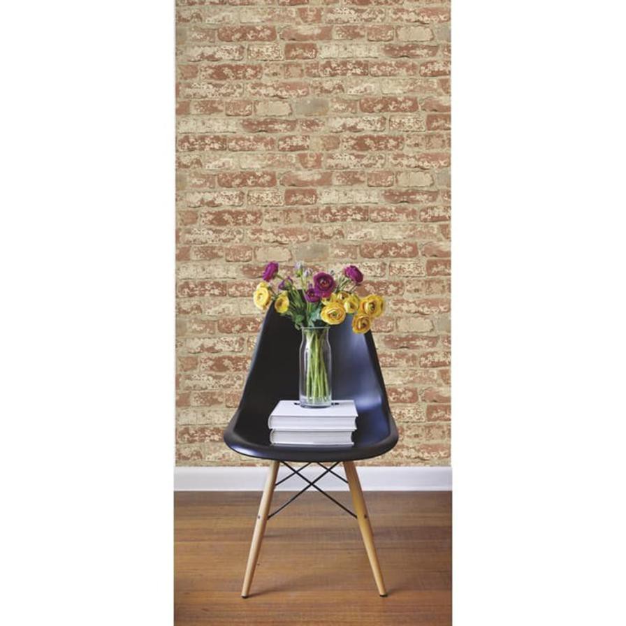 RoomMates Red Brick Peel & Stick Wall Décor (502.9 x 0.3 x 624.8 cm)