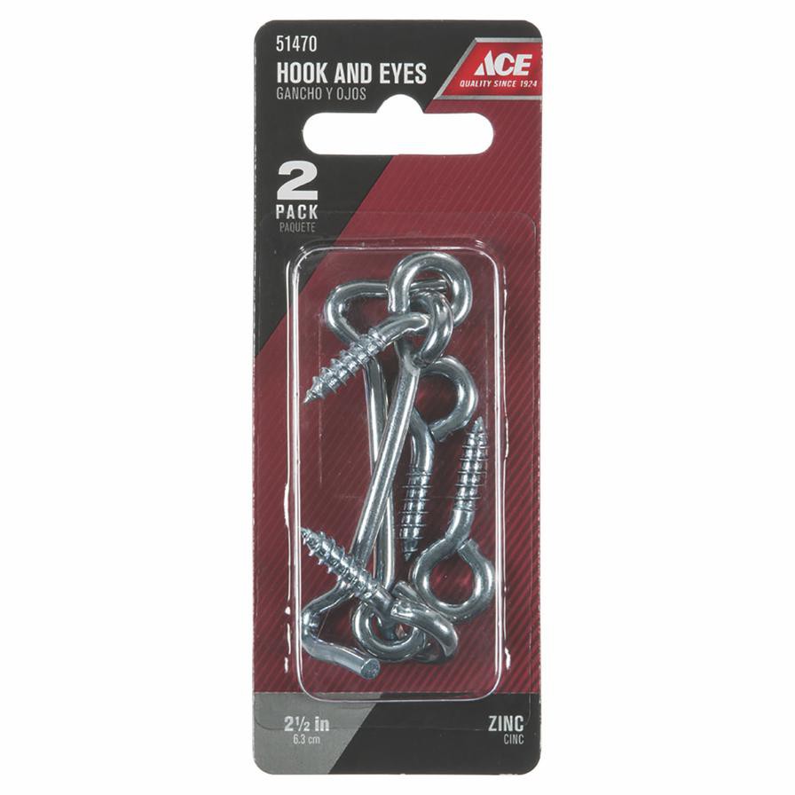 Ace Steel Hook and Eye Set (6.3 cm, 2 Pc.)