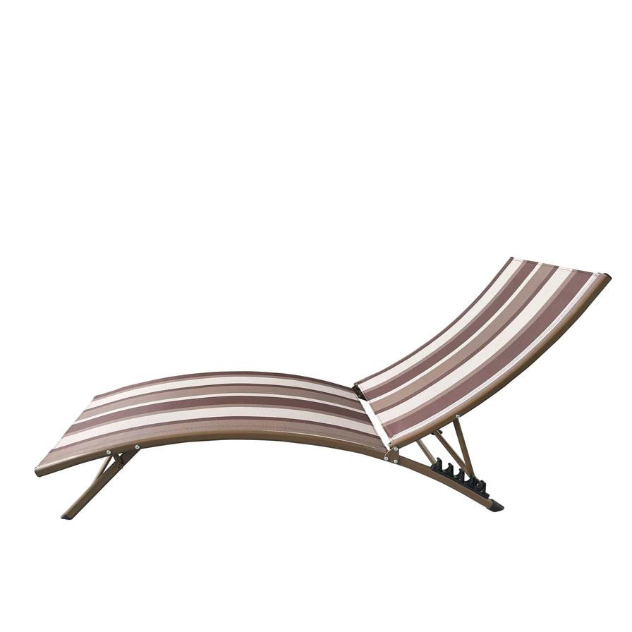 Domoco Folding Beach Chaise Lounge (170 x 54 x 98 cm)