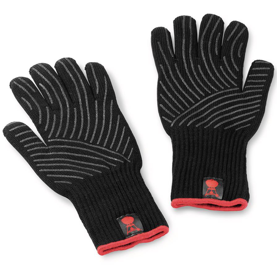 Weber Premium Barbeque L/XL Glove Set (Set of 2, Black)