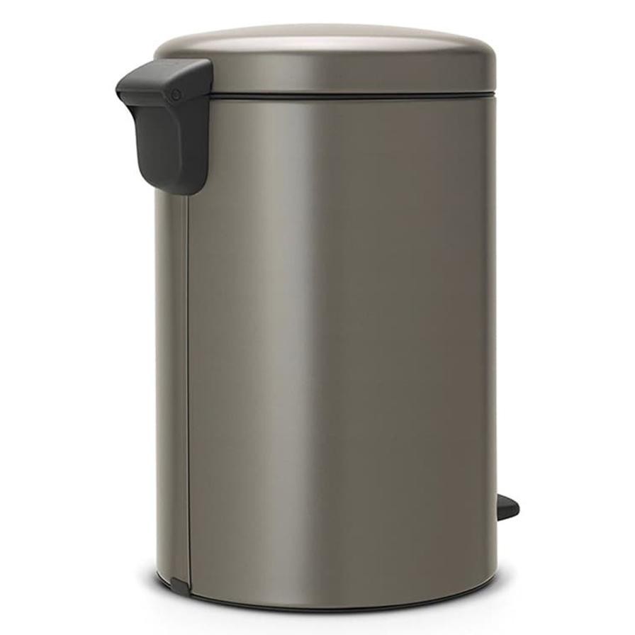 Brabantia NewIcon Pedal Bin (20 L,  46.7 x 29 x 38 cm, Platinum)